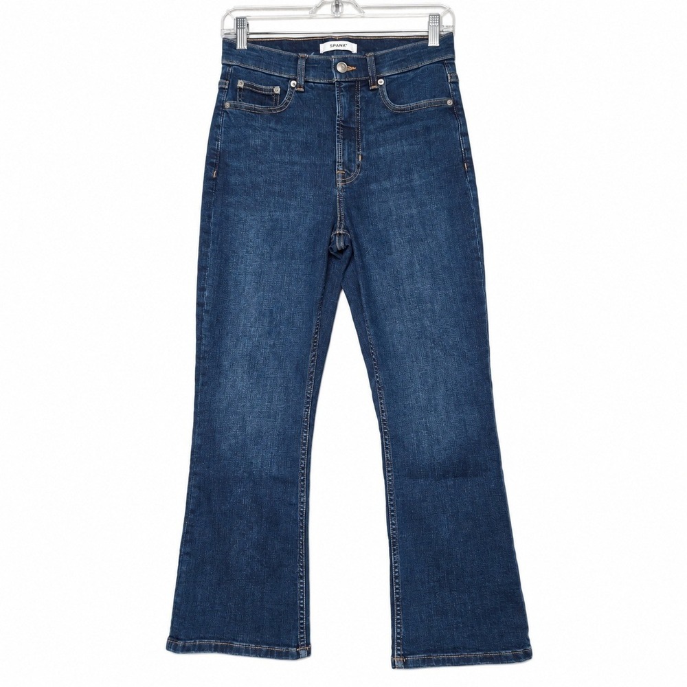 SPANXsculpt ReDefine Kick Flare Jeans 4 (27x26) Dark Indigo High Rise Stretch